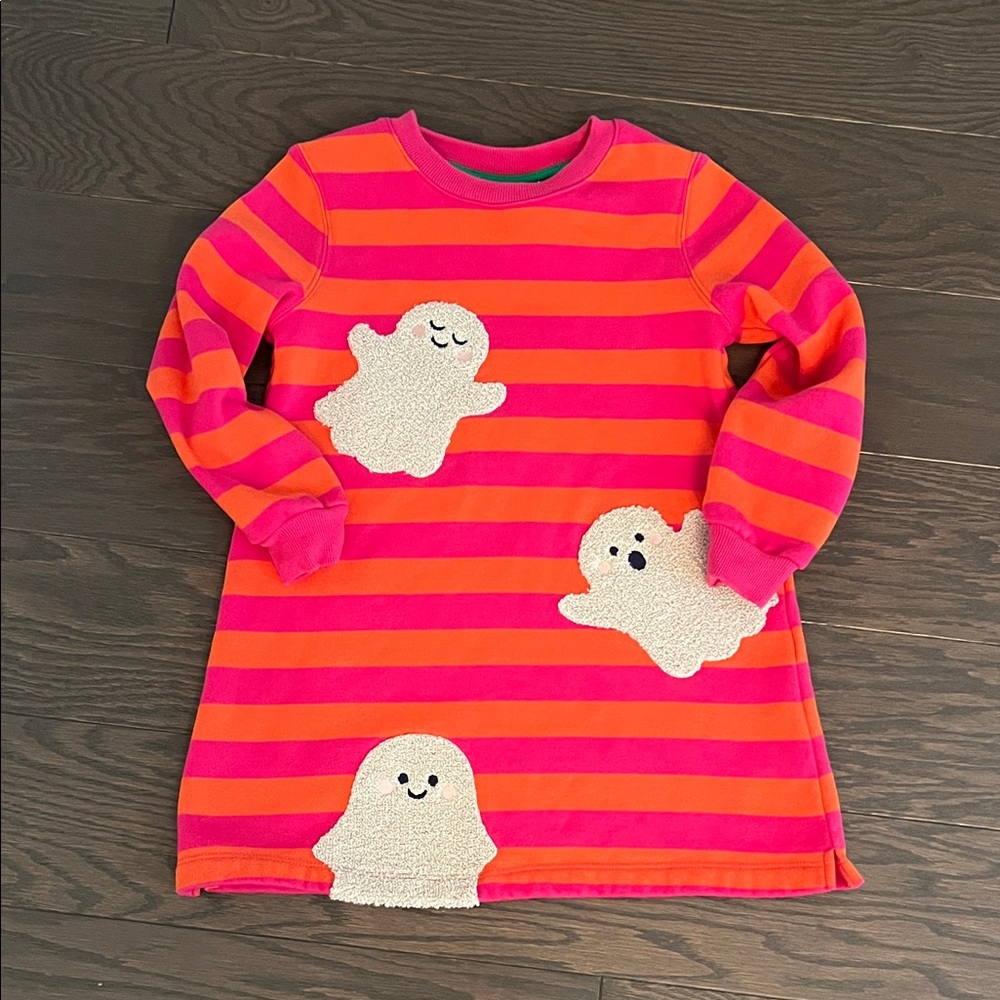 Mini Boden Striped Ghost Dress Size 4/5 yr